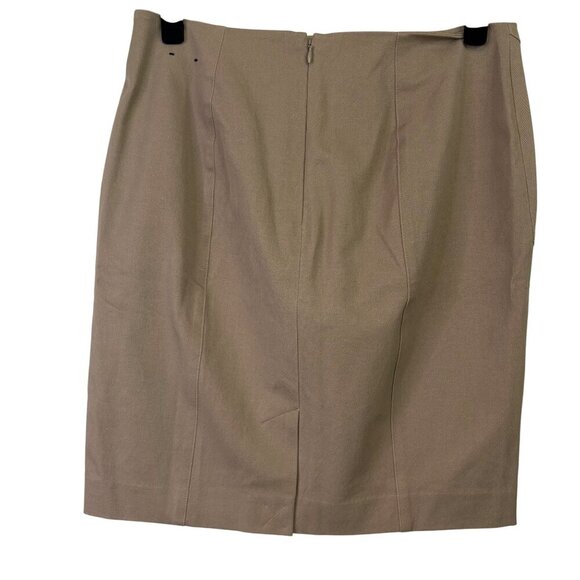 NWT Banana Republic Tan Cotton Stretch Pencil Skirt Work Professional Size 8 - Picture 4 of 9